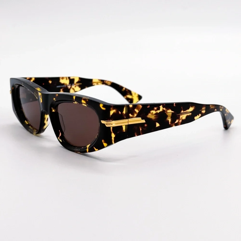 NEW BOTTEGA VENETA BV1144S 002 BROWN HAVANA CAT EYE WOMEN SUNGLASSES